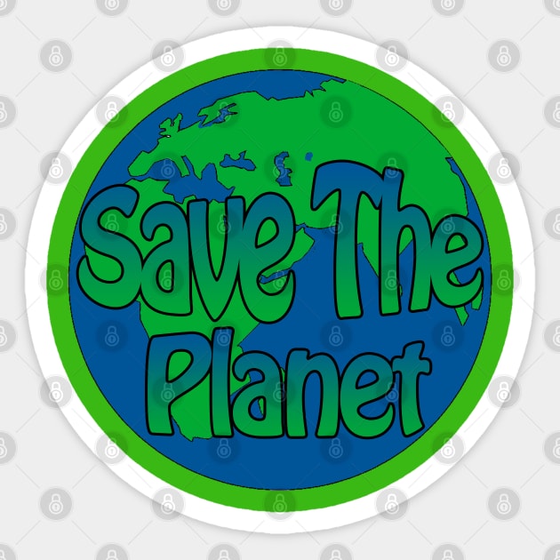 save the planet Sticker by sarahnash